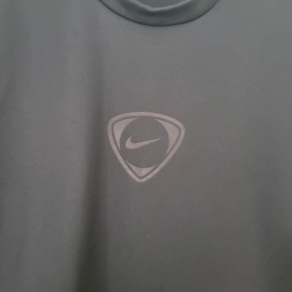 2/$40 Nike Thermafit Training Pullover L Sweatshirt Mock TN Black/GrayEUC